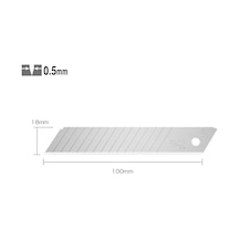 Olfa Lbd-50 Standart Çift Segmentli Geniş Maket Bıçağı Yedeği 50