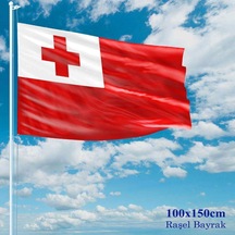 Tonga Bayrağı - 100x150 Cm 1 Metre X 1,5 Metre - Raşel Kumaş 1