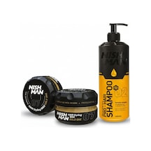07 Saç Şekillendirici Ultra Sert Parlak Wax 150 Ml X 3 Adet/ + 400 Ml Tuzsuz Şampuan Hediye