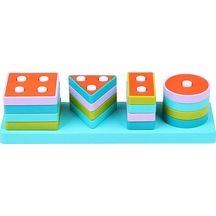 ​​​​​​​Lc Ahşap Geometrik Şekiller  Bul-Tak