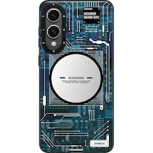 Galaxy S25 Edge Kılıf M-safe Uyumlu Youngkit Technology Serisi Kapak Mavi Mavi