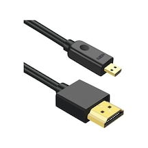 Rogfer Hdmı - Mikro Hdmı 4k Uhd 18gbps Video Bağlantı Kablosu, Uzunluk: 1m Siyah