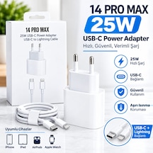 25w Typc-e To Ios Hızlı Şarj Set Beyaz