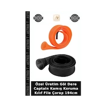 Özel Üretim Göl Dere Captain Kamış Koruma Kılıf File Çorap 194cm Siyah