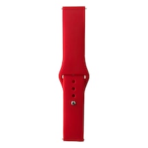 Huawei Watch Gt 3 46mm 22mm Uyumlu Band Klasik Silikon Kordon - Brighr Red - T31251