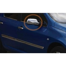 Peugeot 307 Uyumlu 2001-2008 Krom Ayna Kapağı 2 Parça Paslanmaz  Çelik