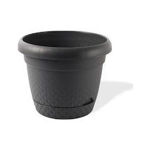 Omnipazar Krs-342 Dekoratif İnci Bitki Çiçek Saksı Takımı 2.2 Litre No 2 Antrasit 116