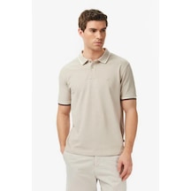 Nautica Erkek Bej Regular Fit Polo Yaka T-shirt-14601