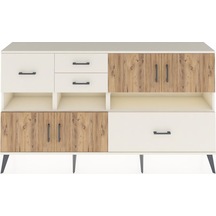 Arges Konsol 5 Raflı 4 Çekmeceli 4 Kapaklı 176x30x99 Aytaşı-çam/aytaşı Atlas Çam/aytası - Aytası