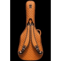 Kahverengi Profesyonel Gigbag Klasik Gitar Kılıfı-çantası-kahverengi Kapitoneli Suni Deri