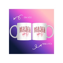 Kişiye Özel Kupa Bardak Anne Temalı Yeni Tasarım Beyaz