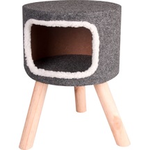 Karlıe İskandinav Kedi Evi 35x35x50cm Gri