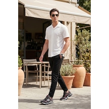 Buratti Slim Fit Dar Paça Bağlamalı Pantolon Erkek Pantolon 6843657 Siyah