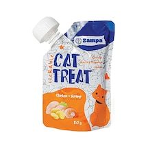 4 Adet Zampa Puding Kedi Ödülü - Tavuk Etli & Karidesli - 80g