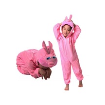 Çocuk Tavşan Kostümü Pembe Renk 6 7 Yaş 120 Cm