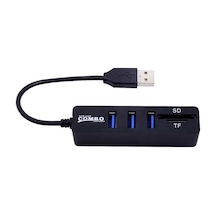 Mikro Usb Hub 2.0 Çoklu Usb Bağlantı Noktaları Combo Sd/tf Kart Okuyucu Hub Usb Ayırıcı