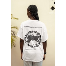 Sevbano Stray Kids Kiss Me Or Hate Me Sırt Baskılı Unisex Oversize Müzik Beyaz