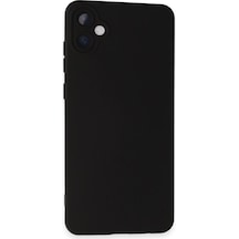 Samsung Galaxy A05 Kılıf Nano İçi Kadife Silikon - Siyah Çok Renkli