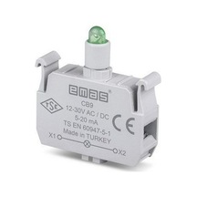 Emas Cb9 C Sinyal Yeşil Led'li Butonluk 12-30 V Ac/dc