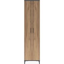 Arges Dolap 4 Raflı 2 Kapaklı 60x30x243 Antrasit-çam Antrasit