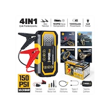 Sgs 5399 Sarjlı Akü Takviye Ve Hava Kompresörü Dijital 16.8v 12.000 Mah 4in 1