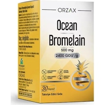 Orzax Bromelain 500 Mg Takviye Edici Gıda 30 Kapsül