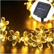 Tr Led 50 Ledli Solar Çiçekli Güneş Enerjili Bahçe Aydınlatması, Gün Işığı, Dekorasyon