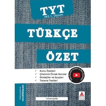 YKS 1.Oturum Türkçe Özet TYT  -  Tufan Şahin  -  Delta Kültür