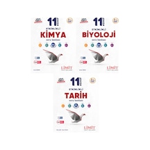 Limit 2027 11. Sınıf Kimya + Biyoloji + Tarih Soru Bankası Seti 3 Kitap Maarif Model