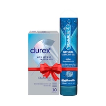 Durex Yok Ötesi Ekstra İnce Ekstra His 10'lu Prezervatif + Humanlife 125 Ml Doğal Kayganlaştırıcı Jel Lubricant