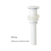 Joyhub Mingjin Shop2 Deliksiz Beyaz Stil Pirinç Drenaj Siyahbeyazkrom Kaplamaaltıngül Altınorb Banyo Havzası Aşağı Açılan Pop-up Drenaj Taşma Deliği Olmadan Tasarım Xddj51 Renkli Çok Renkli