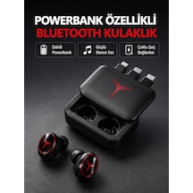Mey İthalat Powerbank Özellikli Bluetooth Kablosuz Kulaklık - Dokunmatik Kontrol, Uzun Pil Ömrü, Ergonomik Tasarım