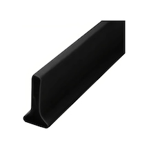 Cordial Siyah 118 İnç Banyo Su Bariyeri Silikon Eşik Kapak Esnek Su Tutma Şeridi Diğer