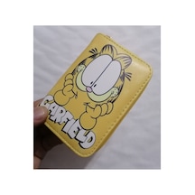 Owlbag Company Owl Bag Sevimli Kedi Garfield Desenli Tasarım Suni Deri Cüzdan Çok Renkli