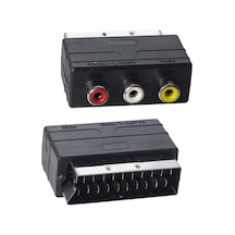 Powermaster Pm-2067 Scart Erkek-rca Dişi Ara Mini Adaptör