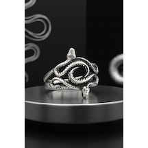 925 Ayar Gümüş Yüzük Yılan Figürlü Unisex 903009