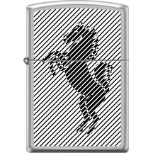 Zippo Çakmak 205-106287 Black Horse With Background