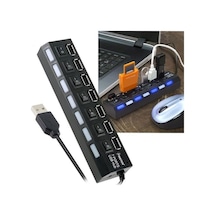 7 Usb 2.0 Bağlantı Noktasına Sahip Yüksek Hızlı Hub Güç Şeridi