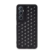 Realme C65 Kılıf Petek Silikon Kapak - Siyah -