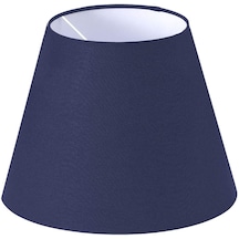 Abajur Başlık Lacivert Konik Şapka 25x15x20 CM Dekoratif Tasarım Lacivert