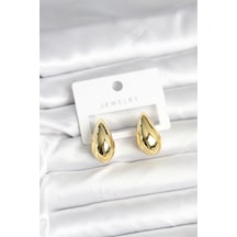 Gold Renk Damla Küpe 24 Mm Tj-bkp11378 Tdrtr