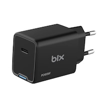Bix BX1P65G GaN 65W Led Göstergeli Hızlı Şarj Cihazı Siyah