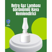 Hubrendy Tekno Usb Şarjlı Retro Gaz Lambası Hava Nemlendirici Led Atmosfer Işıklı