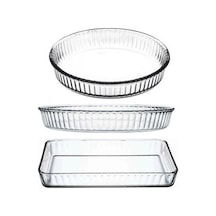 Paşabahçe Borcam Fırın Tepsisi - 3 Lü Borcam Set