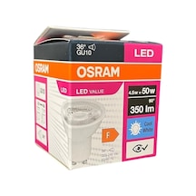 4,5w Gu10 Led Ampul 4000k 10'lu Ekonomik Paket Günışığı, 350 Lümen, 36 Işık Açısı, Enerji