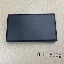 Hightower 1 Adet Mini Paslanmaz Çelik Cep Terazisi 0.01g Hassasiyet 500g Kapasite Altın Tartı Siyah Boyut