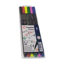 Ayrex Fineliner 6 Lı İnce Uçlu Kalem 1 Paket 6 Renk 0.4 Mm Keçe Uçlu Kalem Renkli İşaretleme Yazı Kalemi