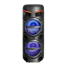 Mobilefix Gd-2809 Dijital Led Göstergeli Fm Radyolu Mikrofonlu Rgb Tws Çift 8 İnç Ster