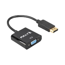 Fully G-539 10 Cm Display Port Erkek To Vga Dişi Çevirici Kablo Beyaz - Çok Renkli