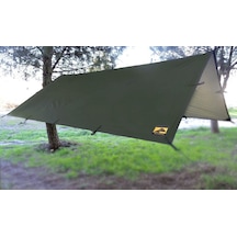 Bushlove Bushcraft Premium 4 Mevsim Tarp Tente 3m 3m Haki